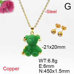 Fashion Copper Bear Sets  TS6012880baka-L017