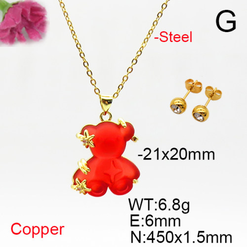 Fashion Copper Bear Sets  TS6012883baka-L017