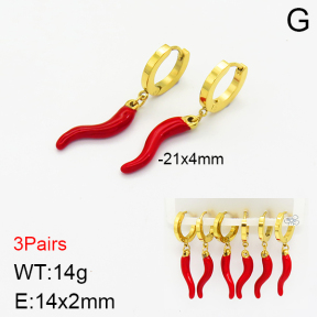 Stainless Steel Earrings  2E3001379bhjl-351