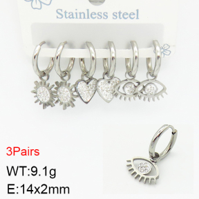 Stainless Steel Earrings  2E4002241bhjl-351