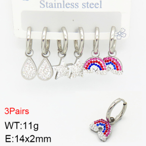 Stainless Steel Earrings  2E4002242bhjl-351