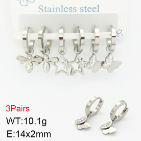 Stainless Steel Earrings  2E4002246bhjl-351