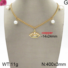 Fashion Copper Necklace  F5N300077bbov-J158