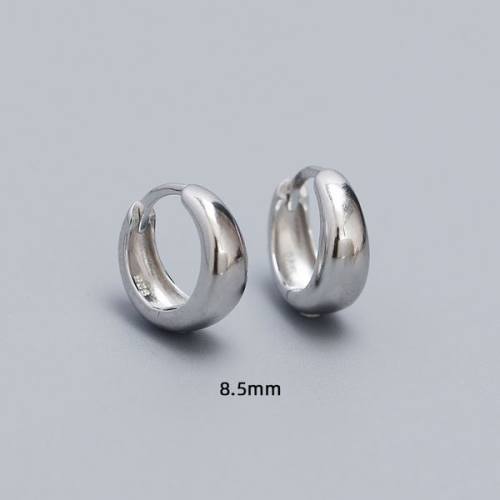 925 Silver Earrings  WT:1.95g  8.5mm  JE4254vhpl-Y05  YHE0179