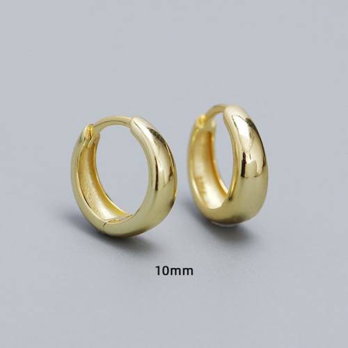 925 Silver Earrings  WT:2.25g  10mm  JE4257aikl-Y05  YHE0179