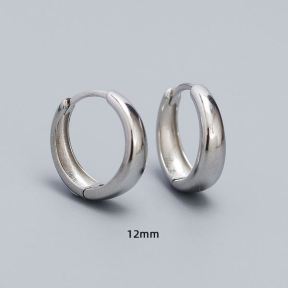 925 Silver Earrings  WT:2.6g  12mm  JE4258aioo-Y05  YHE0179