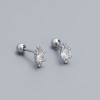 925 Silver Earrings  WT:0.7g  6.5*11.3mm  JE4272bhik-Y05  YHE0581