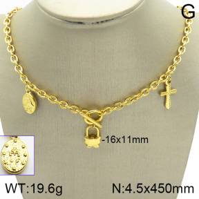 Stainless Steel Necklace  2N2002902bhia-377