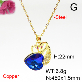 Fashion Copper Necklace  F6N405874aakl-G030