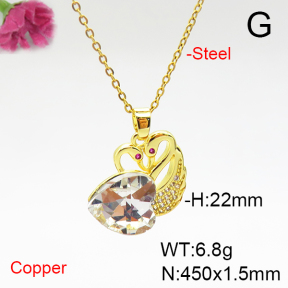 Fashion Copper Necklace  F6N405876aakl-G030