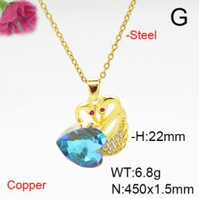 Fashion Copper Necklace  F6N405877aakl-G030