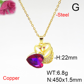 Fashion Copper Necklace  F6N405878aakl-G030