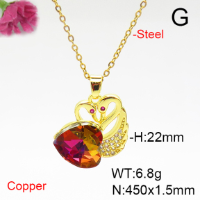 Fashion Copper Necklace  F6N405880aakl-G030