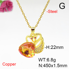 Fashion Copper Necklace  F6N405881aakl-G030