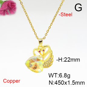 Fashion Copper Necklace  F6N405882aakl-G030
