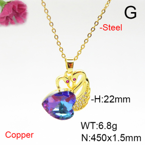 Fashion Copper Necklace  F6N405883aakl-G030