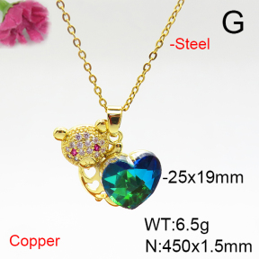 Fashion Copper Necklace  F6N405884aakl-G030