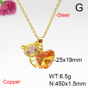 Fashion Copper Necklace  F6N405885aakl-G030