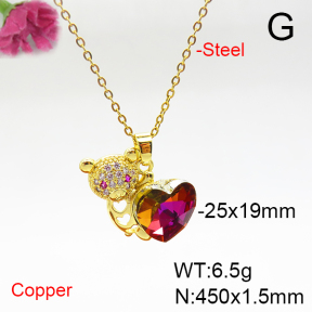 Fashion Copper Necklace  F6N405887aakl-G030