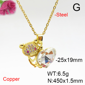 Fashion Copper Necklace  F6N405888aakl-G030