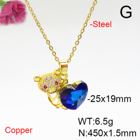 Fashion Copper Necklace  F6N405889aakl-G030