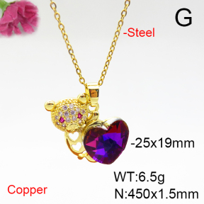 Fashion Copper Necklace  F6N405890aakl-G030