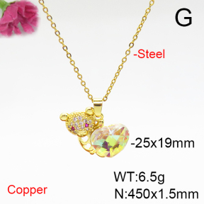 Fashion Copper Necklace  F6N405891aakl-G030