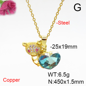 Fashion Copper Necklace  F6N405892aakl-G030