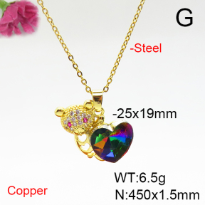 Fashion Copper Necklace  F6N405893aakl-G030