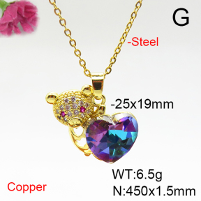Fashion Copper Necklace  F6N405895aakl-G030