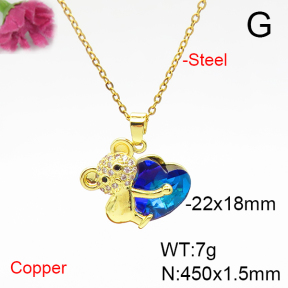 Fashion Copper Necklace  F6N405896aakl-G030