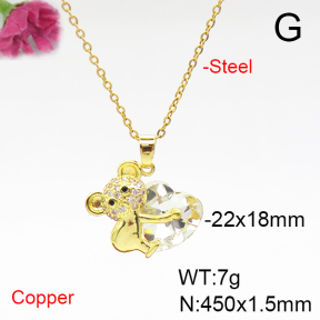 Fashion Copper Necklace  F6N405897aakl-G030