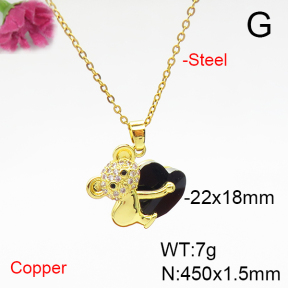Fashion Copper Necklace  F6N405898aakl-G030