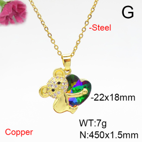 Fashion Copper Necklace  F6N405899aakl-G030