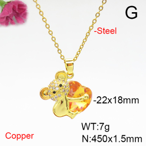 Fashion Copper Necklace  F6N405901aakl-G030