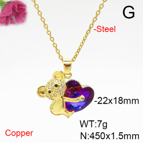 Fashion Copper Necklace  F6N405902aakl-G030
