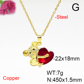 Fashion Copper Necklace  F6N405903aakl-G030