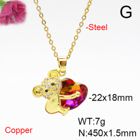 Fashion Copper Necklace  F6N405904aakl-G030
