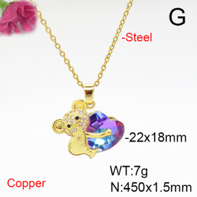 Fashion Copper Necklace  F6N405905aakl-G030