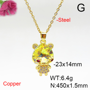 Fashion Copper Necklace  F6N405908aakl-G030