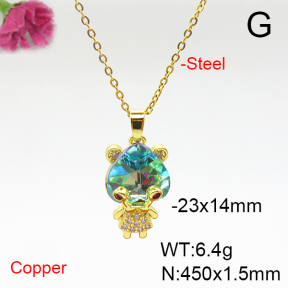 Fashion Copper Necklace  F6N405909aakl-G030