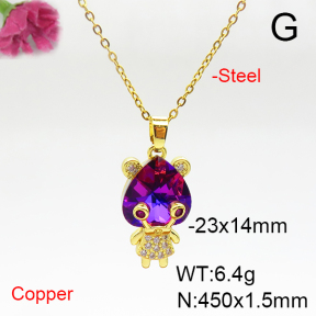 Fashion Copper Necklace  F6N405910aakl-G030