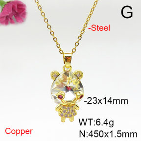 Fashion Copper Necklace  F6N405912aakl-G030
