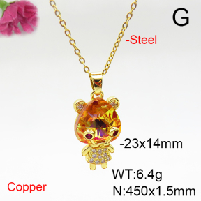 Fashion Copper Necklace  F6N405913aakl-G030
