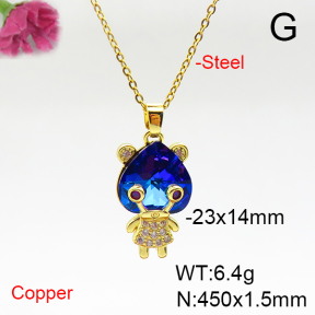 Fashion Copper Necklace  F6N405915aakl-G030