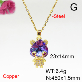 Fashion Copper Necklace  F6N405917aakl-G030