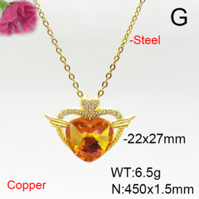 Fashion Copper Necklace  F6N405922aakl-G030