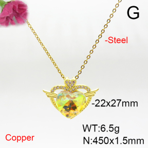 Fashion Copper Necklace  F6N405923aakl-G030