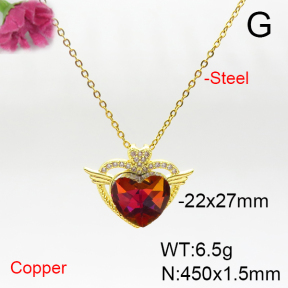 Fashion Copper Necklace  F6N405924aakl-G030