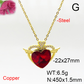 Fashion Copper Necklace  F6N405925aakl-G030